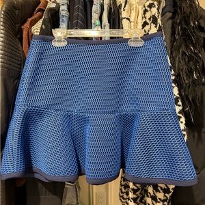 J.O.A. Blue Mesh Skater Skirt